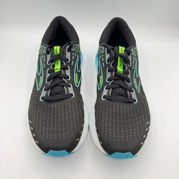 Brooks Glycerin GTS 20 Black Hawaiian Ocean Green Road-Running Sneakers Men’s 10 - Picture 3 of 8